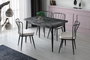 Hanah Home Mesa de comedor extensible Ay - 1182 Antracita